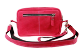 Шкіряна жіноча сумочка клатч "FS" - Фуксія (пурпурова) 763 фото