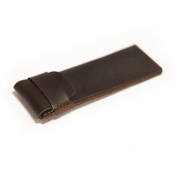 Шкіряний пенал Mini - Темно-коричневий 888 фото