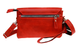 Шкіряна сумка клатч жіночий подвійна - Червона 762