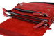 Шкіряна сумка клатч жіночий подвійна - Червона 762