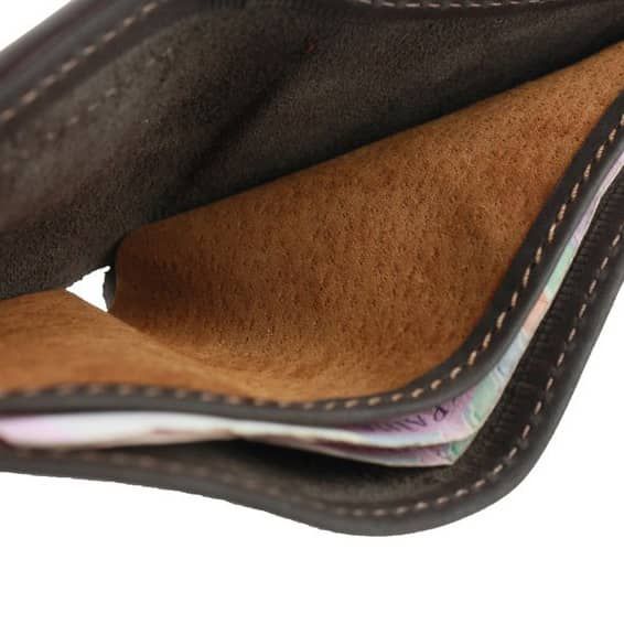 Шкіряний гаманець Classic - Темно-коричневий 749 фото
