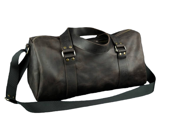 Шкіряна дорожня / спортивна сумка Sport - Темно-коричневий 712 фото