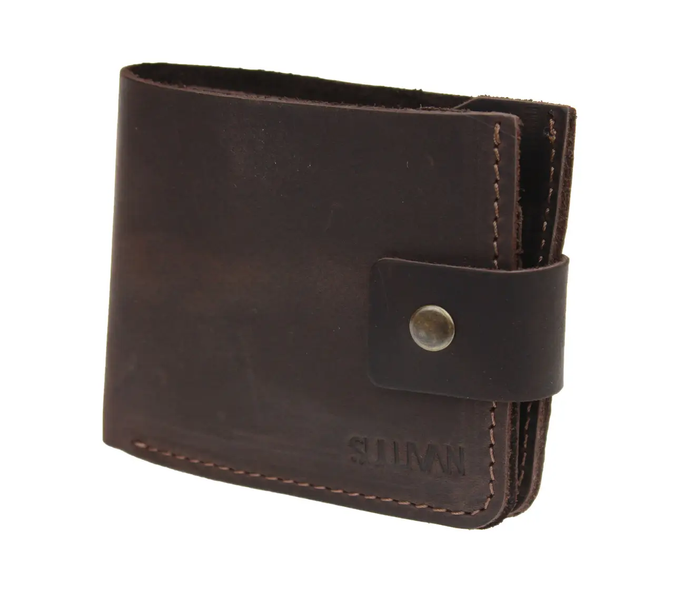 Шкіряний гаманець Modern New - Темно-коричневий 764 фото