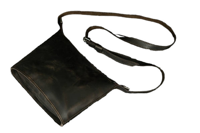 Женская кожаная сумка Alisa - Темно-коричневая 709 фото