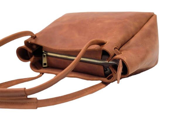 Жіноча шкіряна сумка "Asia" - Світло-коричнева 702 фото