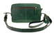 Шкіряна жіноча сумочка клатч "ZP" - Зелена 723