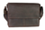 Шкіряна горизонтальна сумка XL для документів А4 - Темно-коричнева 695 фото