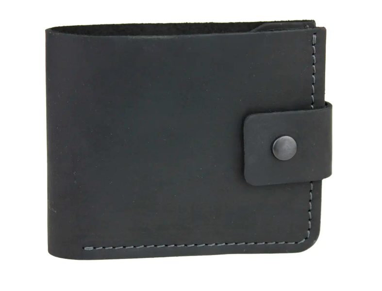 Шкіряний гаманець Modern Double - Чорний 765 фото