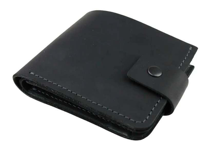 Шкіряний гаманець Modern Double - Чорний 765 фото