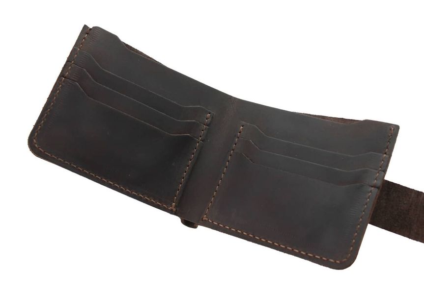 Шкіряний гаманець Modern Double - Темно-коричневий 765 фото
