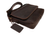 Шкіряна жіноча сумка «Wave» S - Темно-коричнева 799 фото