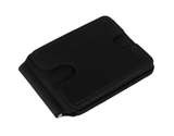 Кожаный кошелек с зажимом Simple - Черный 744 фото