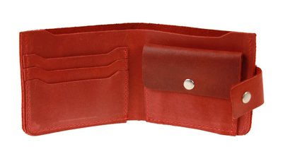 Кожаный кошелек Modern New - Красный 764 фото