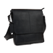 Шкіряна чоловіча сумка «Forward» M - Чорна 768