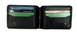 Шкіряний гаманець з затиском Double - Чорний 745