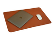Шкіряний бювар, підкладка на стіл (під ноутбук) 375 х 600 мм - Світло-коричневий