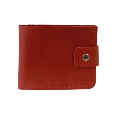 Кожаный кошелек Modern Double – Красный 765 фото