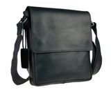 Кожаная мужская сумка Purity - Черная 696 фото